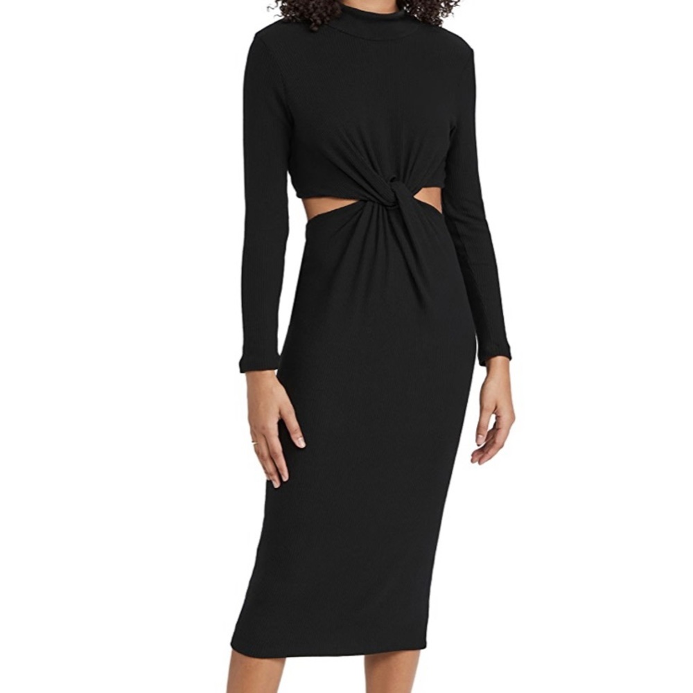 NWT LnA long sleeve neo rib dress